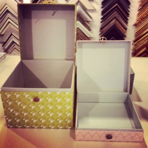 Inside of boxes, Kings Framers, Lewes boxes open, kings framers, lewes