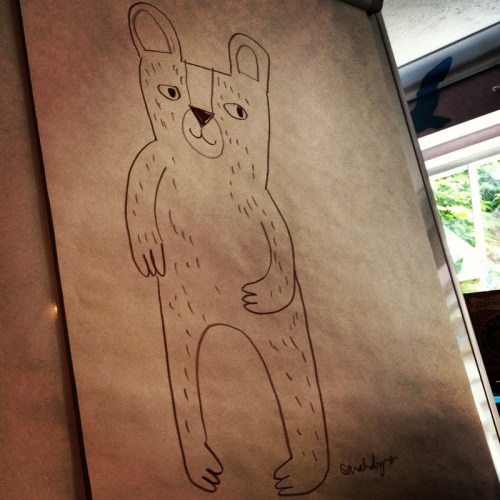 a-drawing-of-a-bear