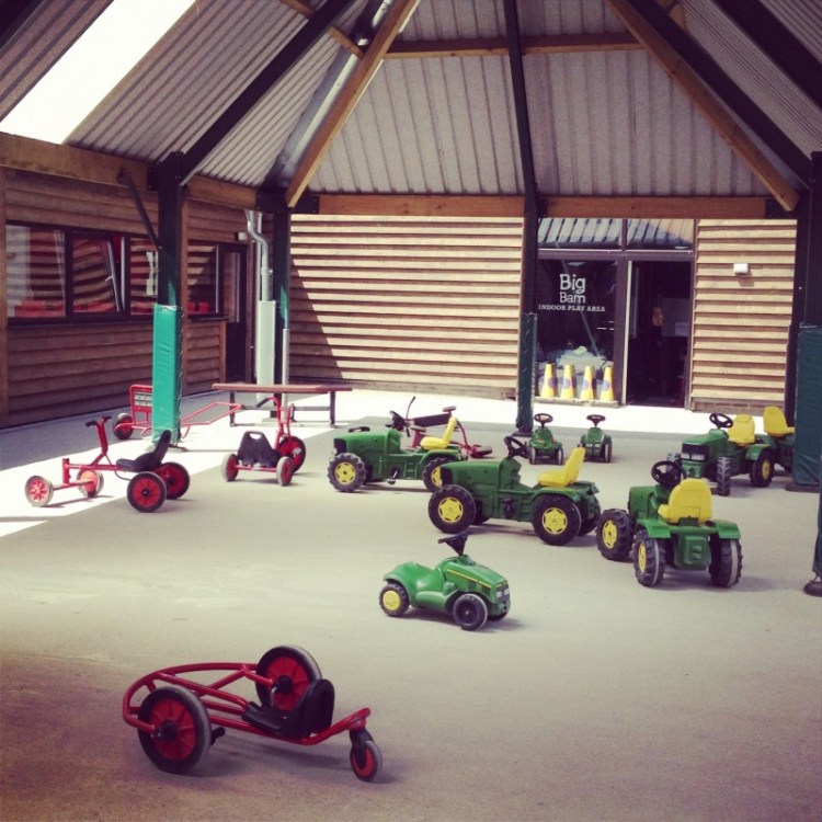 John Deeres and Winther Ride-Ons at Washbrooks mini-tractors-at-a-playfarm
