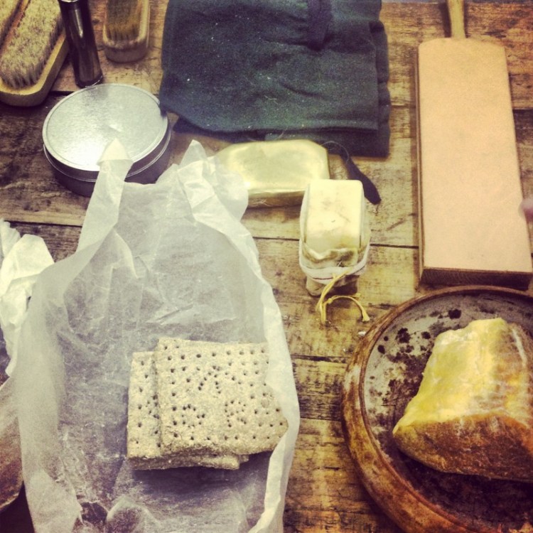 Examples of Preserved Food to Take into Battle, Newhaven Fort hard-tack-and-salt-beef