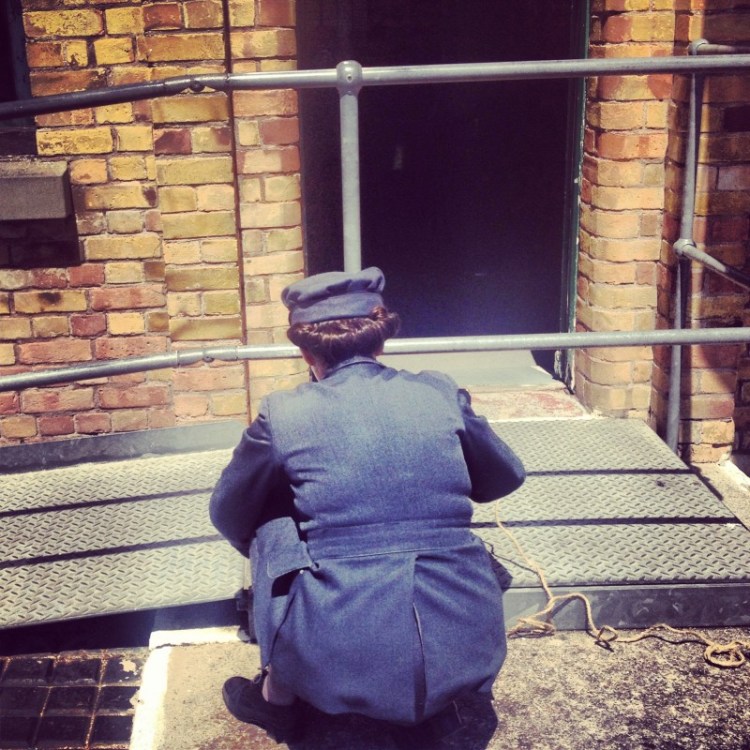 In costume at Living History Weekend, Newhaven Fort IMG_6070