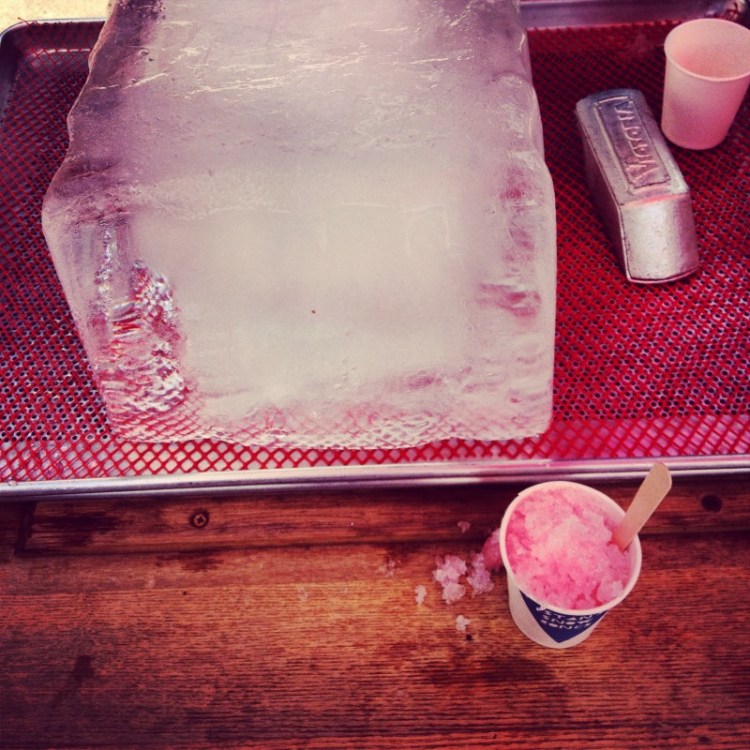 The Kit for Making a Snow Cone by Stan block-of-ice-shaver-snowcone