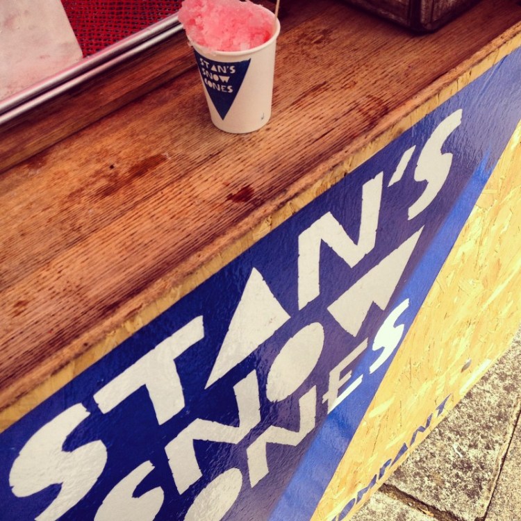 Stan's Snow Cones Branding and Product branding-on-a-stall