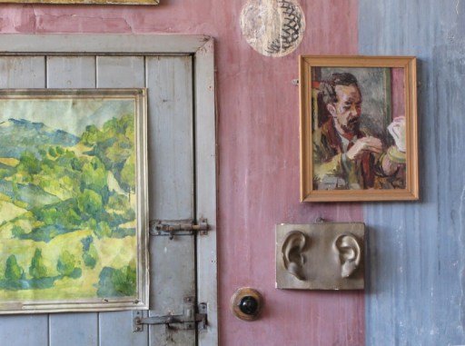 Duncan Grant's studio at Charleston detail-of-artists-studio