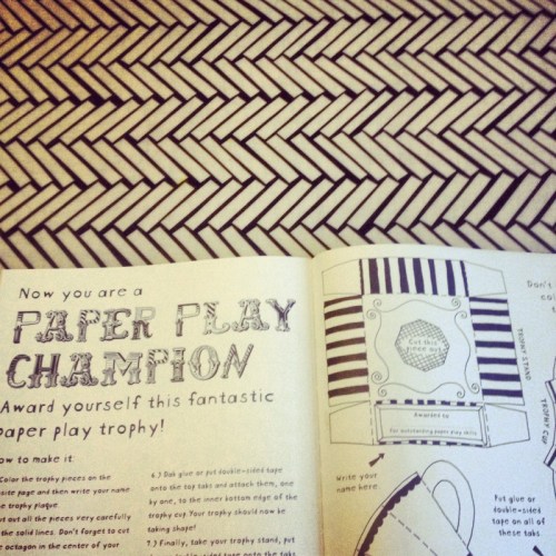 Paper Play Champion page, Paper Play by Lydia Crook paper-play-champion-page