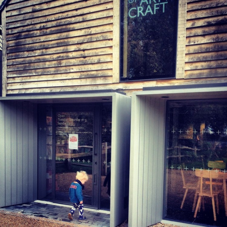 The entrance to Ditchling Museum of Art + Craft child-at-museum-entrance